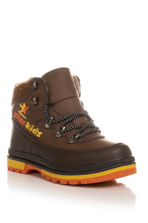 Tonny Black Brown Kids Trekking Boots