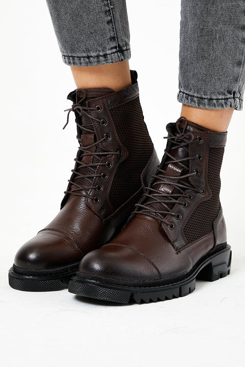 TonnyBlack Brown Men's Genuine Leather Boots TBPOS1-2_111