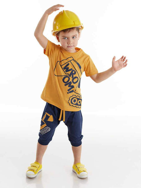 Denokids Digger Boy T-shirt & Baggy Set