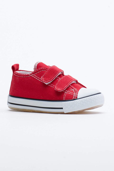 TonnyBlack Red Kids Sneakers Light Velcro