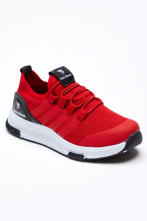 Tonny Black Red Kids Sneakers