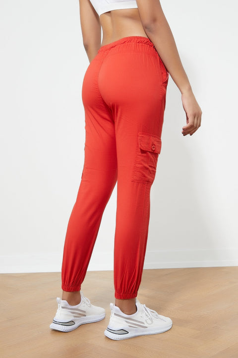 TonnyBlack Red Women's Waist Elastic Elastic Trousers ﻿TBG001-1_123