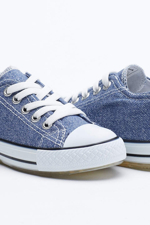 TonnyBlack Jeans Blue Kids Lighted Sports Shoes