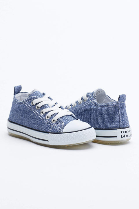 TonnyBlack Jeans Blue Kids Lighted Sports Shoes