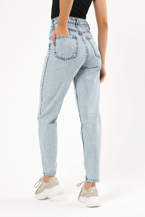 TonnyBlack Jeans Blue Women Mom Jeans TBG062-1_351