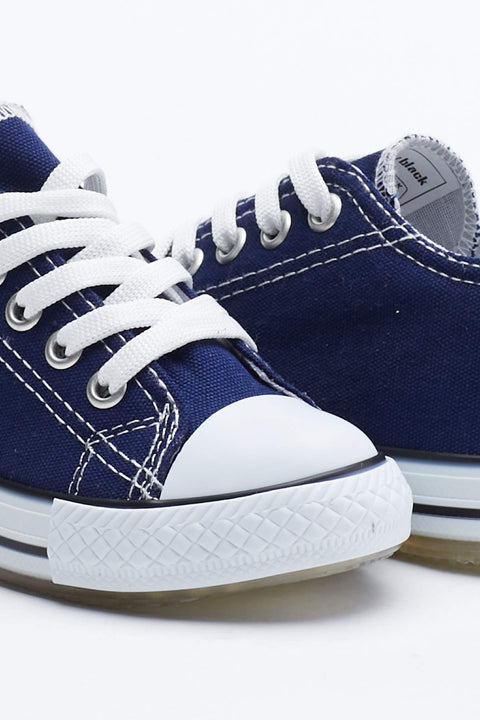 TonnyBlack Navy Blue Kids Lighted Sports Shoes