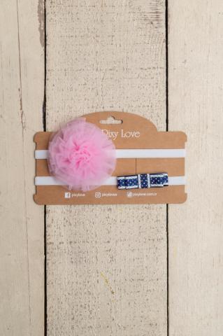 Pixy Love Baby Girl Navy Blue Hair Band Set