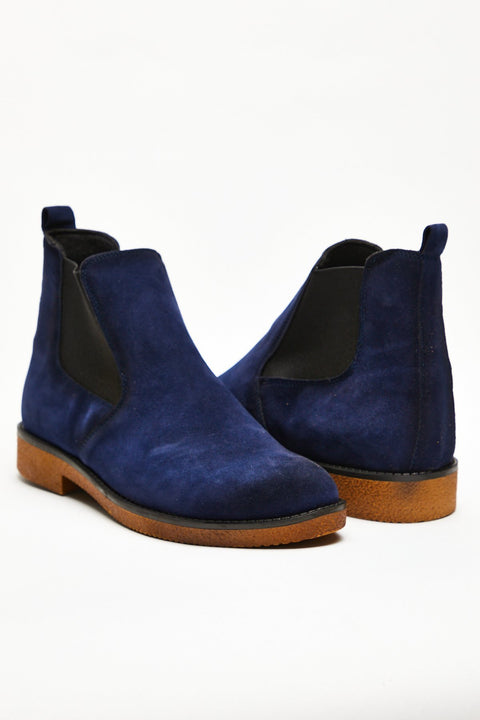 TonnyBlack Navy Blue Men's Boots TBCHS-2_112