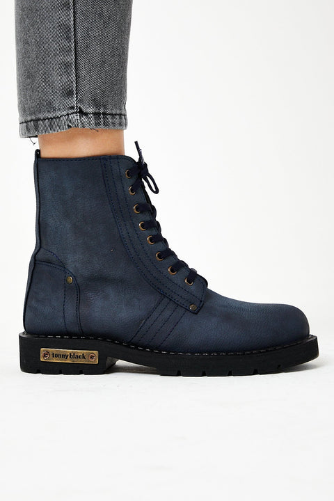 TonnyBlack Navy Blue Men's Boots TBDG01-2_112