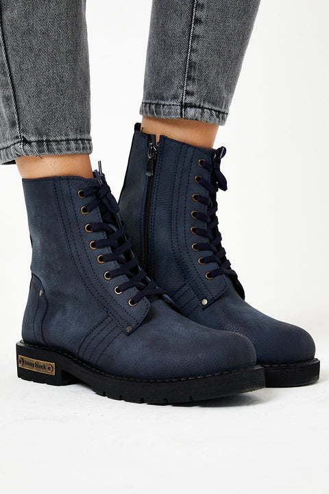 TonnyBlack Navy Blue Men's Boots TBDG01-2_112