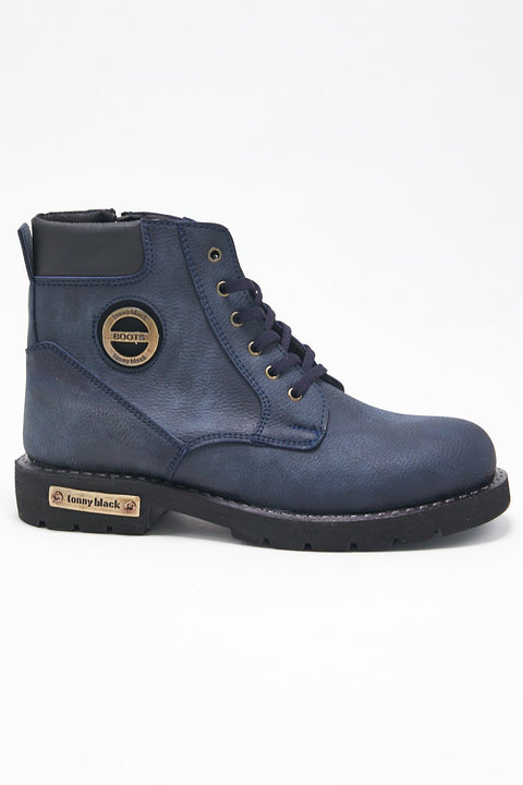 TonnyBlack Navy Blue Men's Boots TBDG04-2_112
