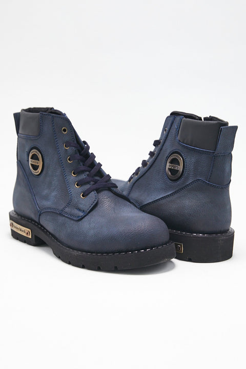 TonnyBlack Navy Blue Men's Boots TBDG04-2_112
