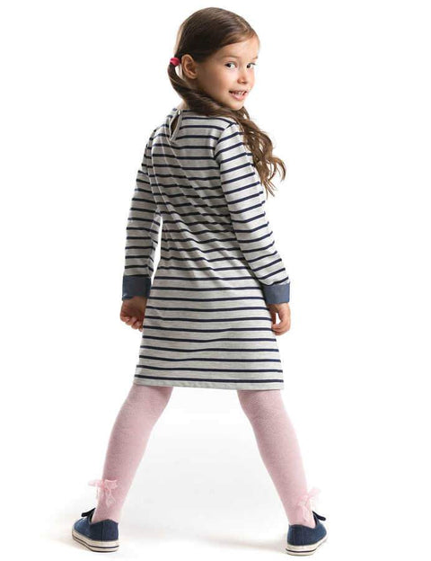 Denokids Ladybug Striped Dress