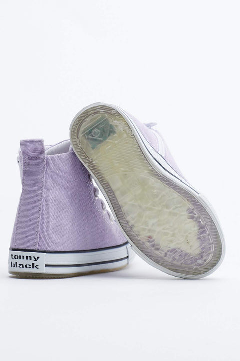 TonnyBlack Lilac Kids Light Sports Shoes Long