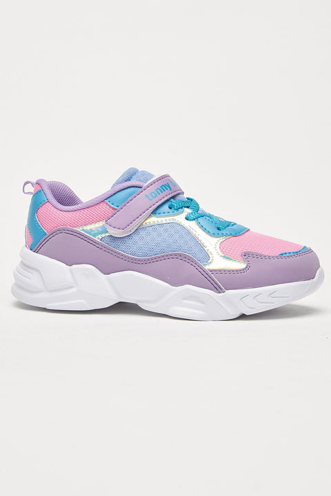 TonnyBlack Lilac Kids Sports Shoes