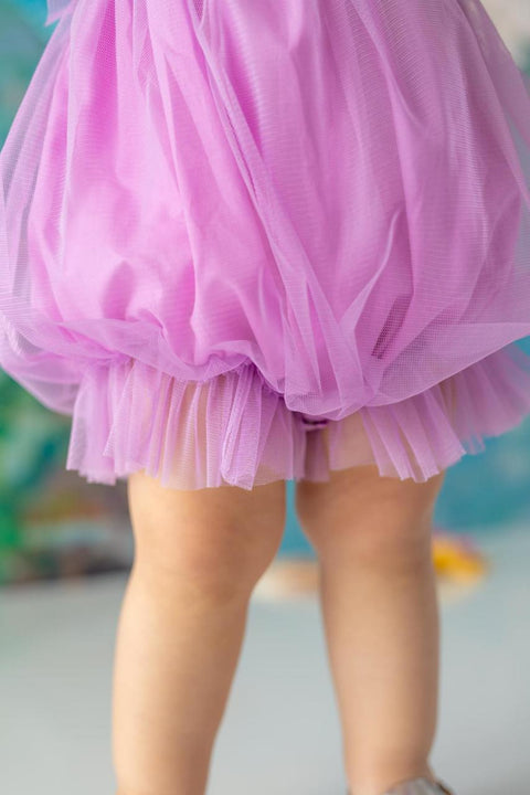 Pixy Love Baby Girl Lilac Balloon Mermaid Rompers