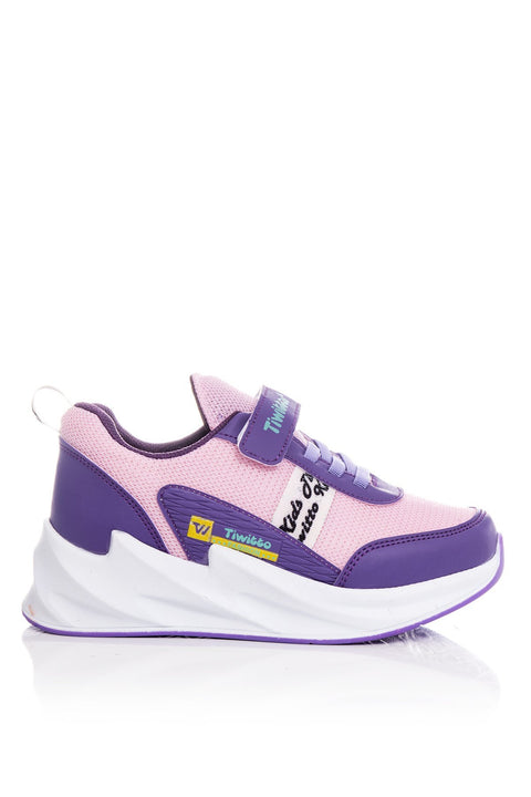 TonnyBlack Lilac Pink Kids Sneakers