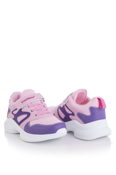 TonnyBlack Lilac Pink Kids Sneakers