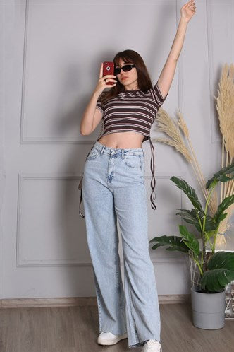Madmext Women's Light Blue Jeans Mg1037