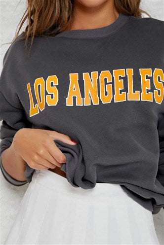 Madmext Women Anthracite Women's Sweatshirt MG952
