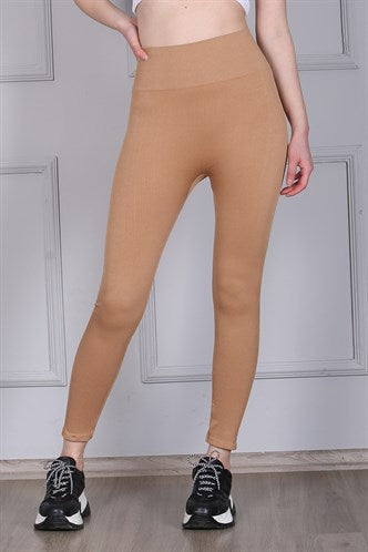Madmext Women's Camel  Leggings MG1040