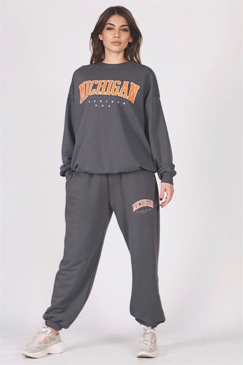 Madmext Women's Smoked Tracksuit Set MG953