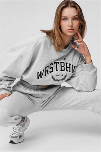 Madmext Women's Gray Women's Tracksuit Suit MG835