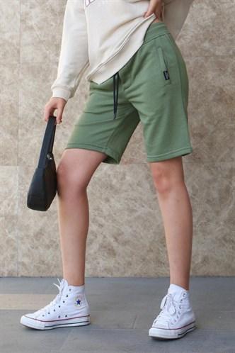 Madmext Women's Khaki Capri Shorts MG1171