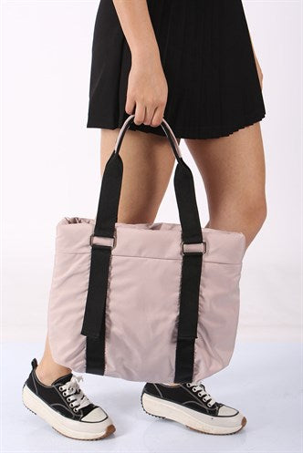 Madmext Women's Embossed Puff Fabric Mink Bag Mg1137