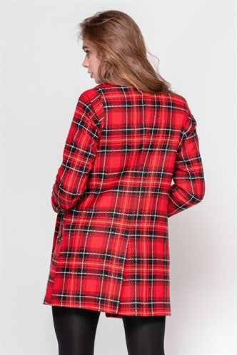 Madmext  Red Long Women's Coat MG1183