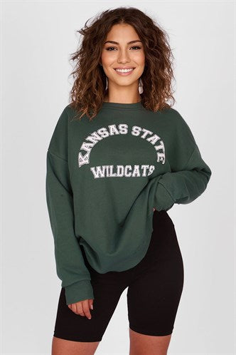 Madmext Women's Dark Green Sweatshirt MG1217