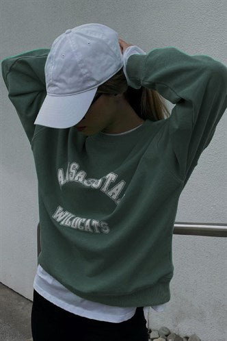 Madmext Women's Dark Green Sweatshirt MG1217