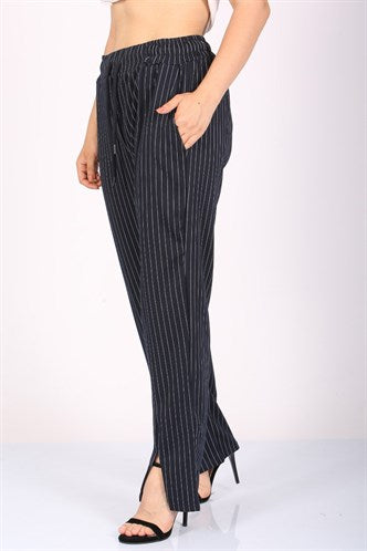 Madmext Women's Navy Blue Trousers Mg1107