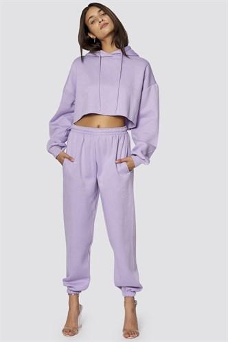 Madmext Women's Lilac Hooded Women Tracksuit Set  MG467