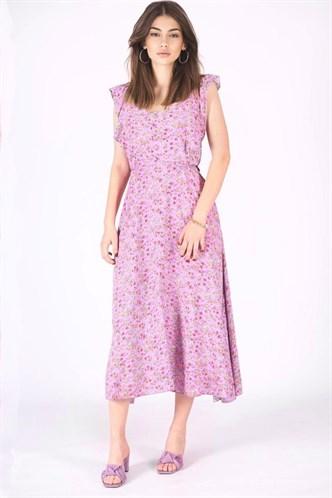 Madmext Women's  Lilac Button-up Dress MG648