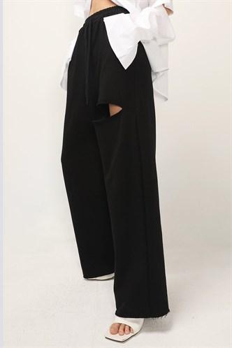 Madmext Women's Black Loose Fit Sweatpants MG842