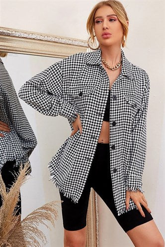 Madmext Women's  Black Women Lumberjack Shirt MG798