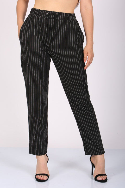 Madmext Women's Black Pants Mg1106