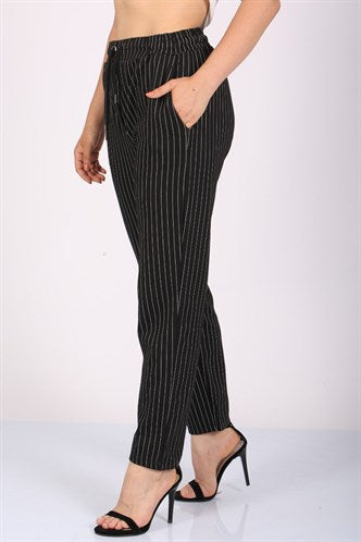 Madmext Women's Black Pants Mg1106