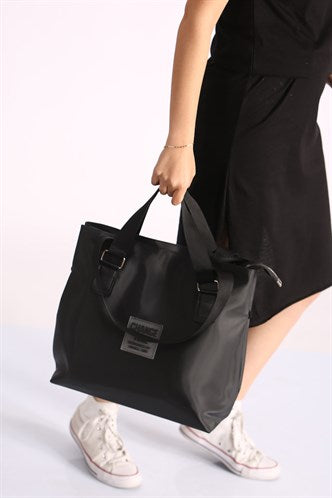 Madmext Women's Black Flipped Women's Shoulder Bag Mg1054