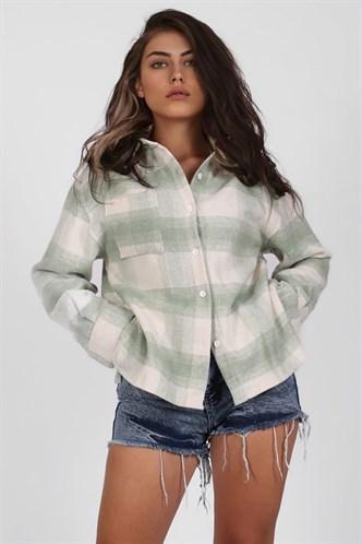 Madmext Women's Green Lumberjack Shirt MG1200