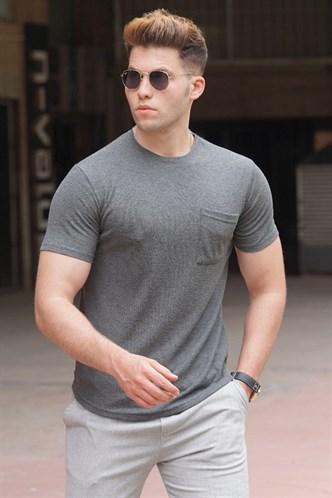 Madmext Anthracite Men's T-Shirt 5280