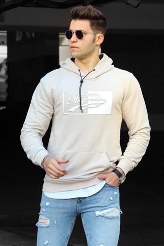 Madmext Cream Men's Sweatshirt 4750