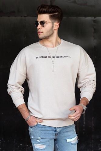 Madmext Beige Sweatshirt 4780