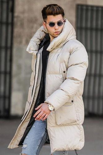 Madmext Men's Beige Inflatable Jacket 5132