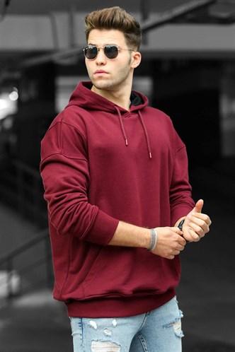 Madmext Claret Red Men's Hoodie 9446