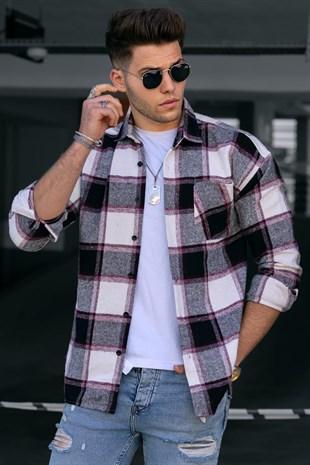 Madmext Checked Black Men's Shirt 4908