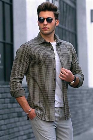 Madmext Khaki Shirt 4922