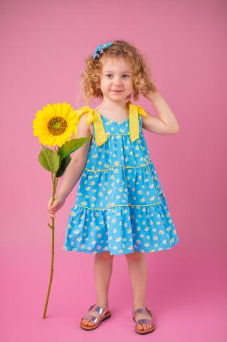 Pixy Love Girl Blue Daisy Dress