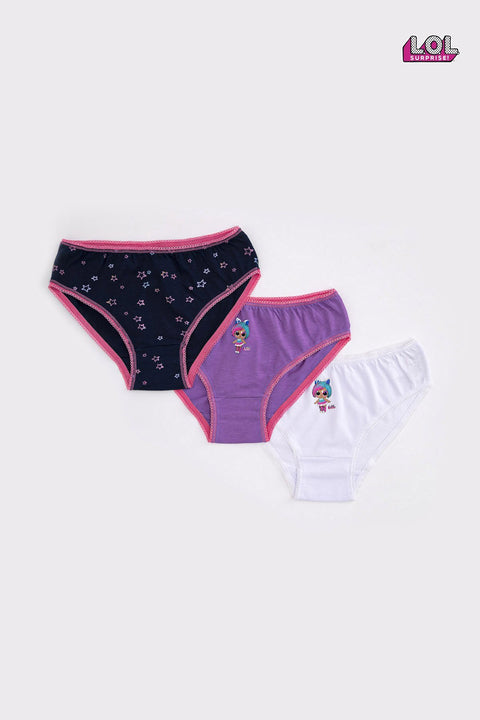 Lol Girl's 3 Piece Panties